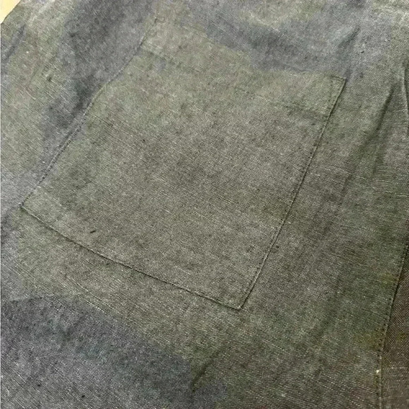 Roots 100% Linen Women’s Navy Blue Comfortable Breathable Shorts size Large - Picture 7 of 8